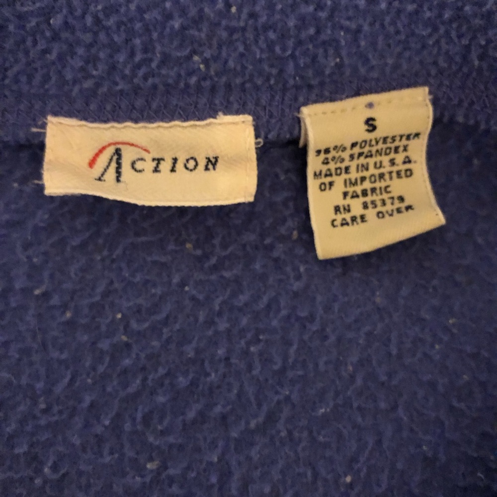 Vintage 1980’s Action Fleece Quarter Zip Pullover - Picture 6 of 12